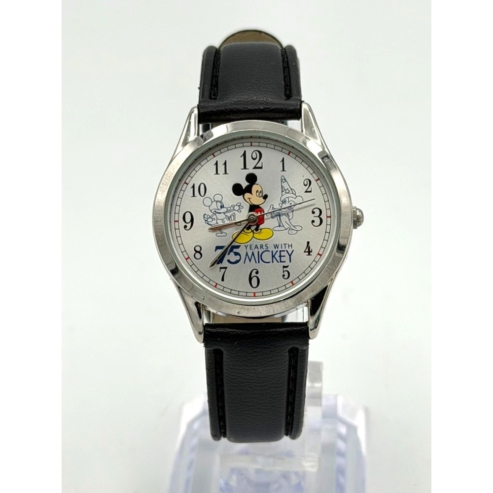 Disney 75 Years With Mickey Mouse Anniversary Quartz Watch Running New Battery